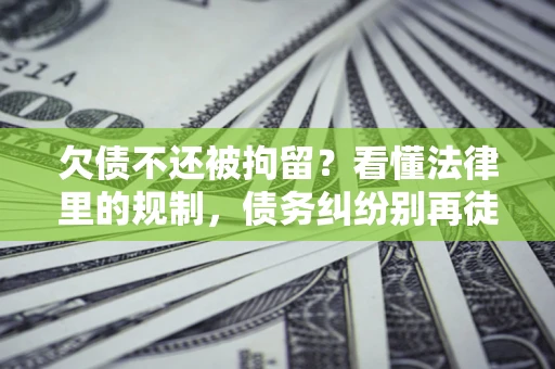 北京欠债不还被拘留？看懂法律里的规制，债务纠纷别再徒劳奔波