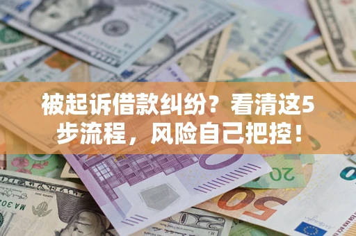 北京被起诉借款纠纷？看清这5步流程，风险自己把控！
