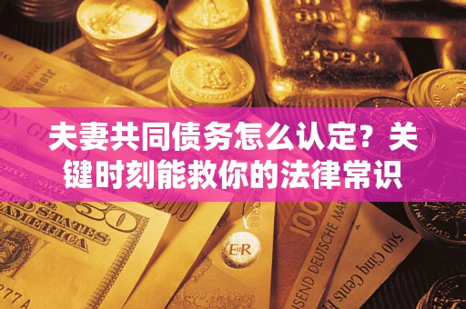 北京夫妻共同债务怎么认定？关键时刻能救你的法律常识