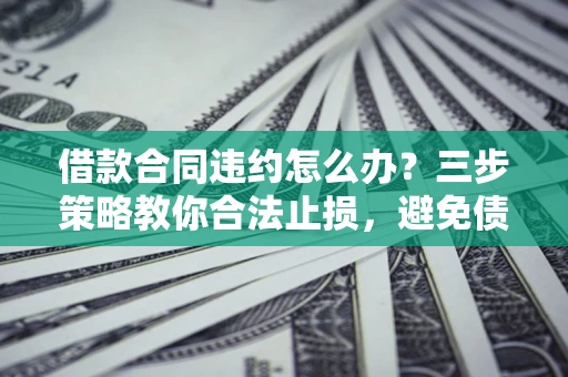 北京借款合同违约怎么办？三步策略教你合法止损，避免债务危机升级