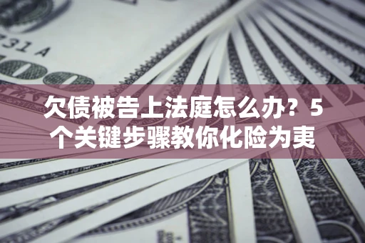 北京欠债被告上法庭怎么办？5个关键步骤教你化险为夷