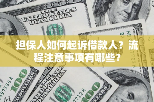 北京担保人如何起诉借款人？流程注意事项有哪些？